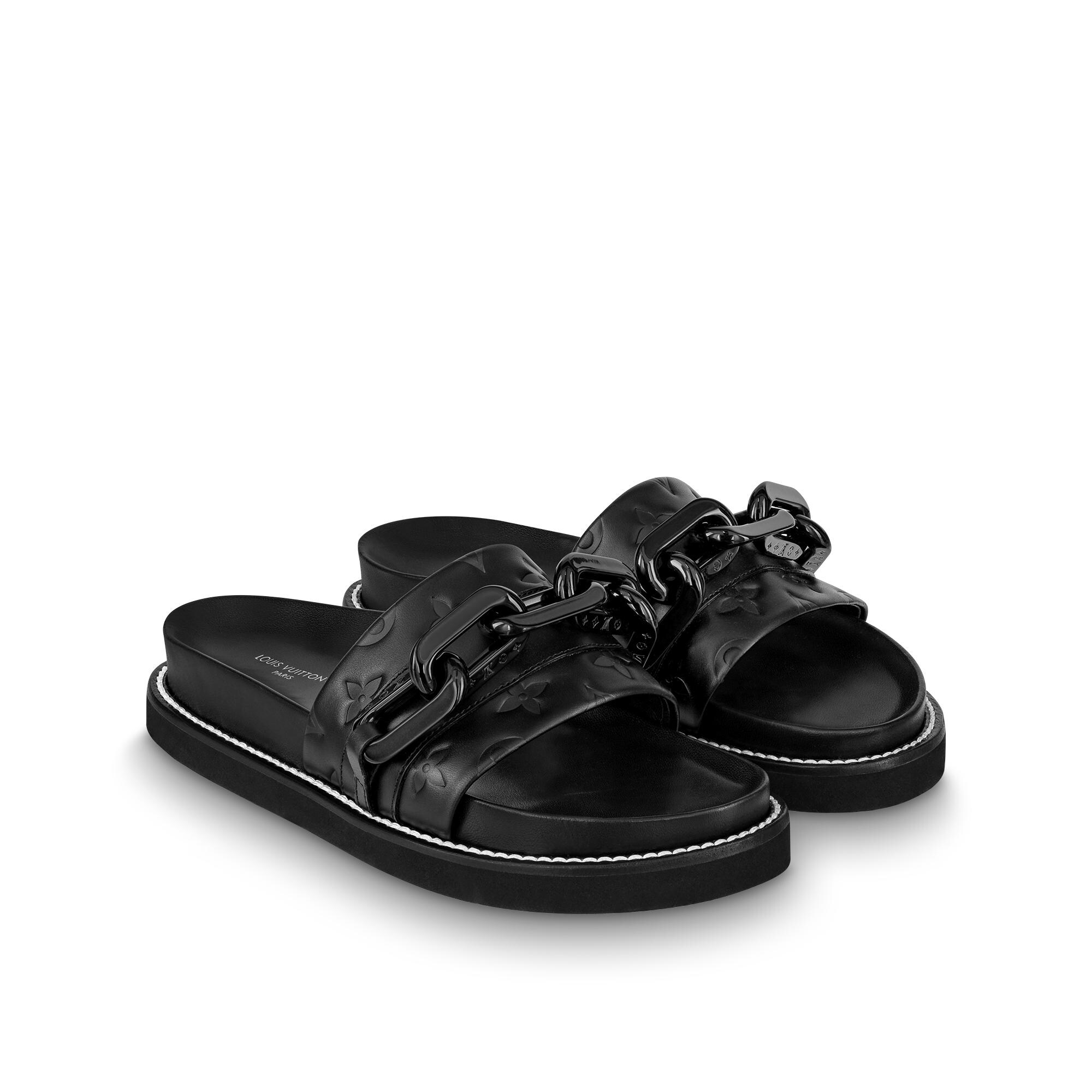 LV Sunset Flat Comfort Mules Luxury Mules and Slides Shoes Women